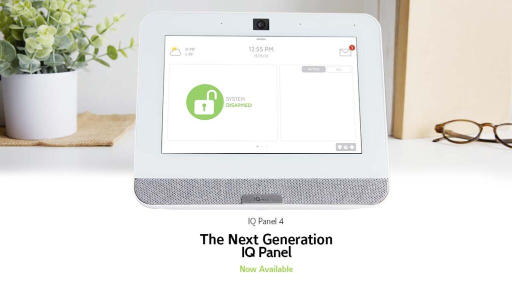 Security Service Company’s digital monitoring system: IQ Panel 4